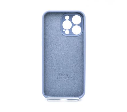 Силіконовий чохол Full Cover для iPhone 15 Pro Max lavander gray Full Camera