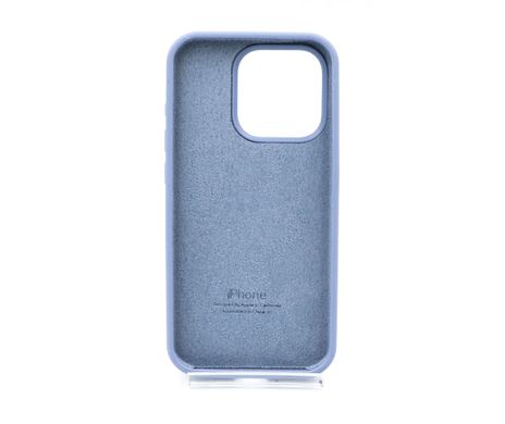 Силіконовий чохол Full Cover для iPhone 15 Pro lavander gray