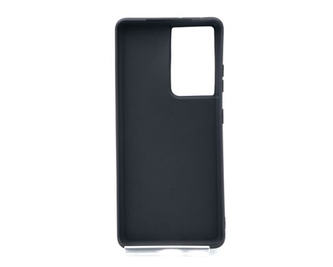 Силиконовый чехол Soft Feel для Samsung S21 Ultra black Candy