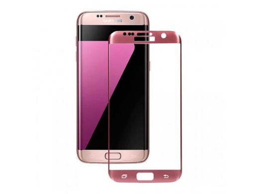 Захисне 3D скло для Samsung G935 Film pink