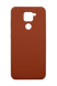 Силиконовый чехол Full Cover для Xiaomi Redmi Note 9/Redmi 10X brown без logo