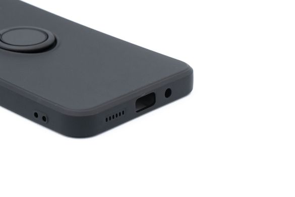 Чохол (TPU) Candy Ring для Xiaomi Redmi 9A black Full Camera