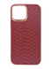 Чохол Kajsa Snake Pattern для iPhone 13 Pro Max burgundy