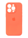 Силіконовий чохол Full Cover для iPhone 15 Pro Max orange Full Camera