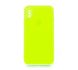 Силіконовий чохол Full Cover Square для iPhone X/XS neon green Full Camera