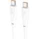Кабель HOCO X93 Force Type-C to Type-C 60W 1m white