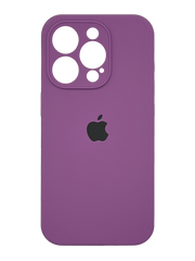 Силіконовий чохол Full Cover для iPhone 15 Pro purple Full Camera