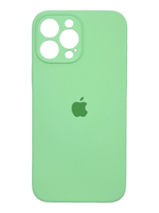 Силіконовий чохол Full Cover для iPhone 13 Pro Max pistachio Full Camera