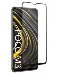 Захисне 10D скло Full Glue для Xiaomi Poco M3 black SP