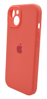 Силіконовий чохол Full Cover для iPhone 15 coral Full Camera