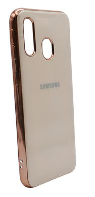 Накладка Soft Glass для Samsung A40 pink sand