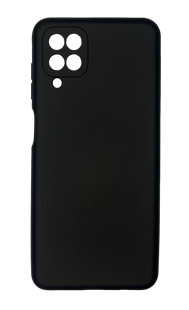 Силіконовий чохол Full Cover для Samsung A12/M12 black Full Сamera без logo