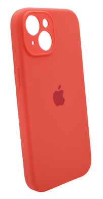 Силіконовий чохол Full Cover для iPhone 15 coral Full Camera