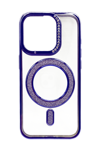 Чохол TPU Sparkle with Magsafe для iPhone 15 Pro purple