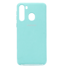Силиконовый чехол Full Cover для Samsung A21 ice blue