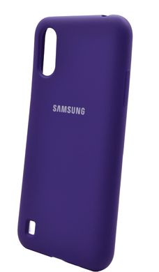 Силіконовий чохол Full Cover для Samsung A01 purple