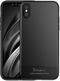 Силиконовый чехол iPaky Carbon Thin Seria для iPhone X Black