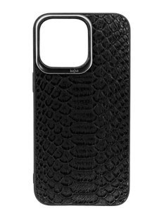 Чохол Kajsa Snake Pattern для iPhone 13 Pro Max black