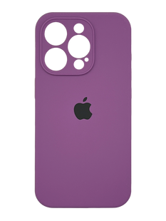 Силіконовий чохол Full Cover для iPhone 15 Pro purple Full Camera