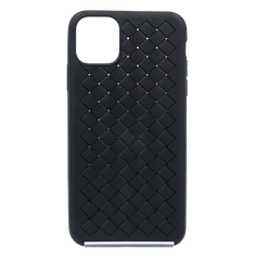 Силіконовий чохол Weaving case для iPhone 11 Pro Max black (плетінка)