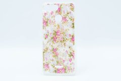 Силиконовый чехол Цветы для Хiaomi Redmi 6A с блестками