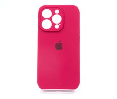 Силіконовий чохол Full Cover для iPhone 14 Pro rose red Full Camera
