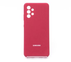 Силіконовий чохол Full Cover для Samsung A32 rose red Full Camera