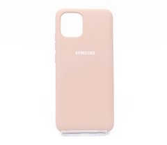 Силіконовий чохол Full Cover для Samsung A03 2021 pink sand