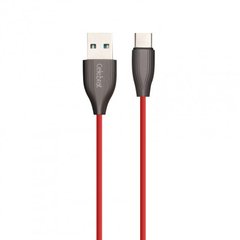 USB кабель Celebrat CB-08 Type-C 2.4A 1m red