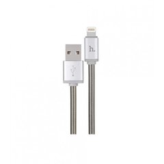 USB кабель HOCO U5 Full-metal Lightning 1.2м silver
