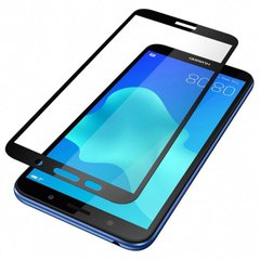 Защитное 2.5D стекло FullGlue Люкс для Huawei Y5 2018/Honor7S black
