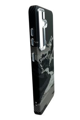 Чохол Fibra Carbonite Desing with MagSafe для Samsung S25 design 10