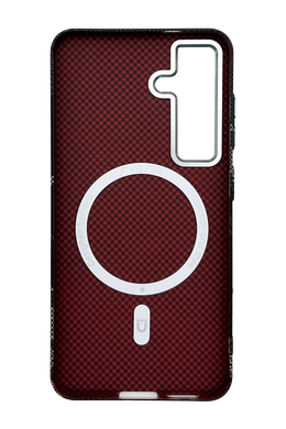 Чохол Fibra Carbonite Desing with MagSafe для Samsung S25 design 10