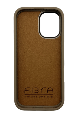 Силиконовый чехол Fibra OmniMag для iPhone 17 brown