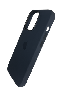 Силиконовый чехол with MagSafe для iPhone 12 Pro Max black Smart animation