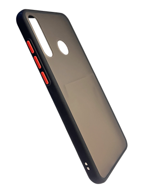 Чехол 2 в 1 Matte Color для Huawei Y6p 2020 (TPU) black/red