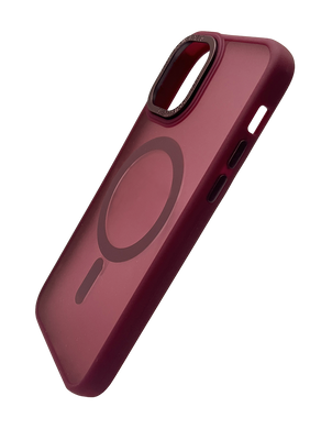 Чехол TPU+PC Space Magnetic Color with Magsafe для iPhone 12/12 Pro bordo