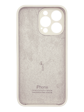 Силіконовий чохол Full Cover для iPhone 13 Pro antique white Full Camera