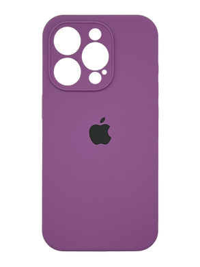 Силіконовий чохол Full Cover для iPhone 15 Pro purple Full Camera