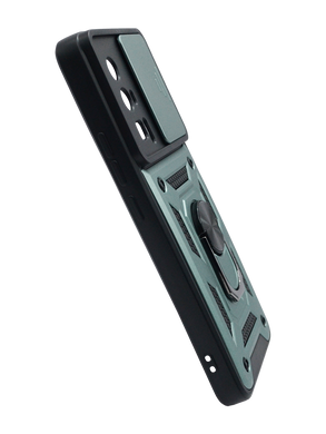 Чохол Camshield Serge Ring для Xiaomi Poco F5 Pro/Redmi K60/K60 Pro green протиуд. шторка/зах.кам.