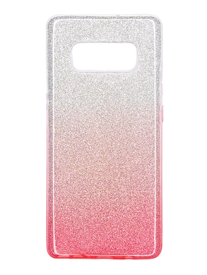 Силиконовый чехол Baseus Glitter 3 в1 для Samsung Note 8 pink