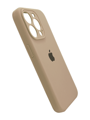 Силіконовий чохол Full Cover для iPhone 15 Pro desert gold Full camera