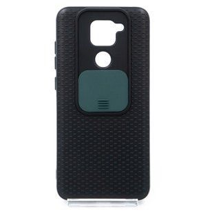 TPU чохол Camshield Black для Xiaomi Redmi Note 9/Redmi 10X color шторка/захист камери
