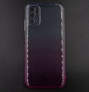 Силіконовий чохол Gradient Design для Xiaomi Redmi Note 10 5G/Poco M3 Pro white/ pink 0.5mm