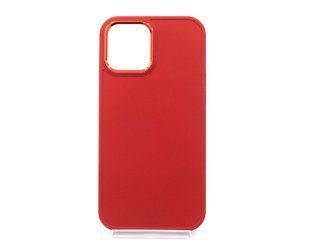 TPU чехол Bonbon Metal Style для iPhone 12 Pro Max red