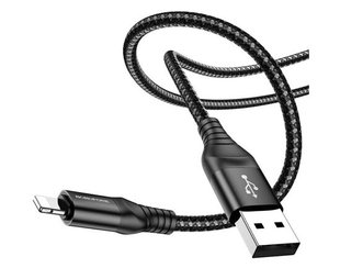 USB кабель Borofone BX56 Delighful USB to Lightning 1m black