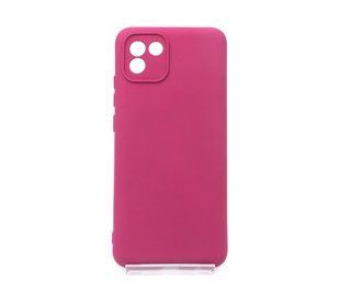 Силіконовий чохол Full Cover для Samsung A03 marsala Full Сamera без logo