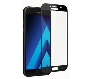 Защитное 3D стекло для Samsung A720 fiber black