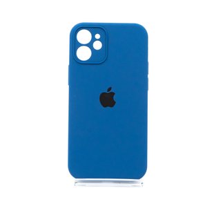 Силіконовий чохол Full Cover для iPhone 12 mini blue cobalt Full Camera