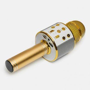 Колонка микрофон караоке 858 gold